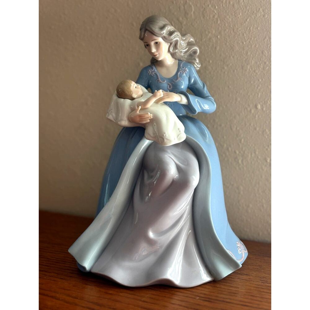 OWell Figurine Mother Holding Baby 8" Tall